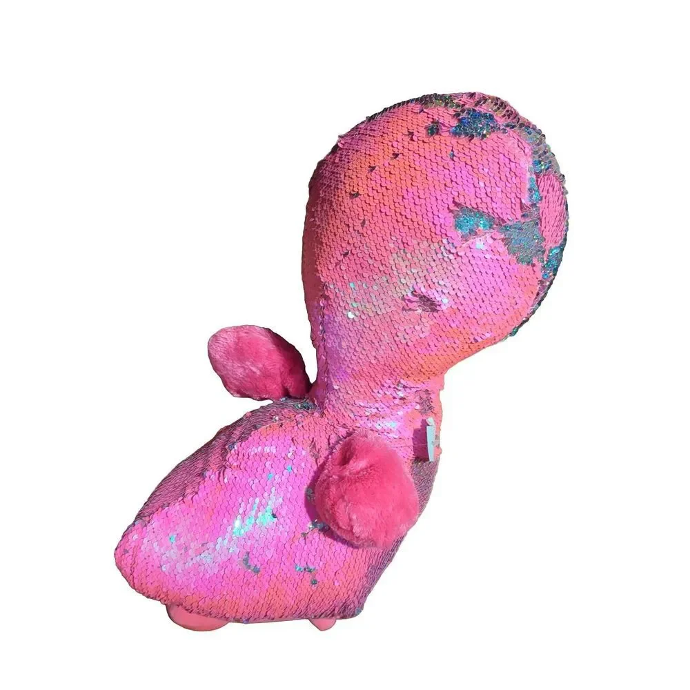 Large TY Flippables Sequin Plush - PINKY the‎ Flamingo